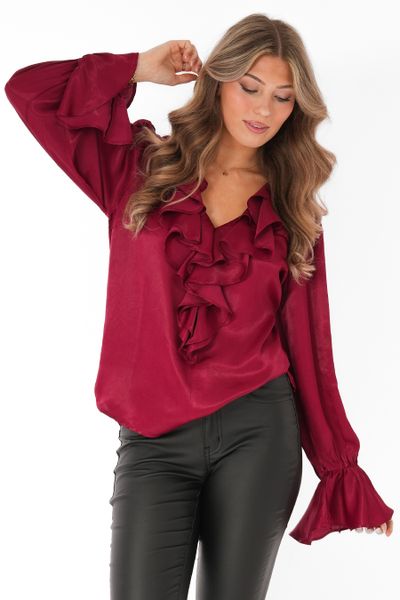 Blus Selma Ruby Red - Capri Collection