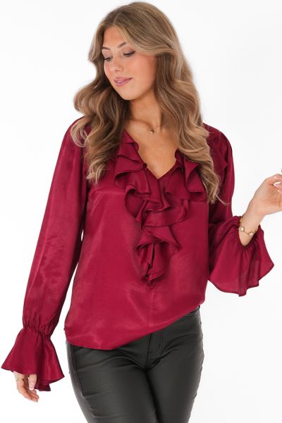 Blus Selma Ruby Red - Capri Collection