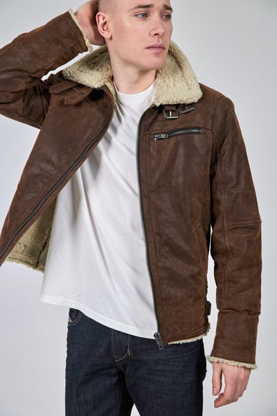 Mockajacka Axel Classic Pile Suede Jacket Brownie - Jofama
