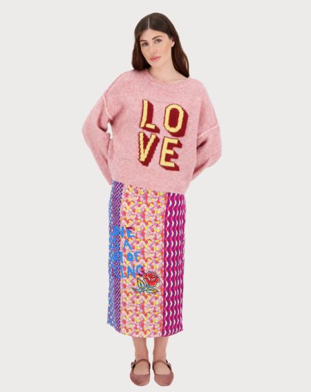 Stickat Laurel Pink Sweater - Me369