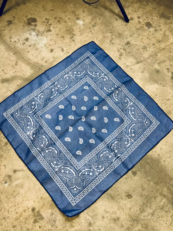 Snusnärduk/skarf clasic paisley Blue - Liias Garderob