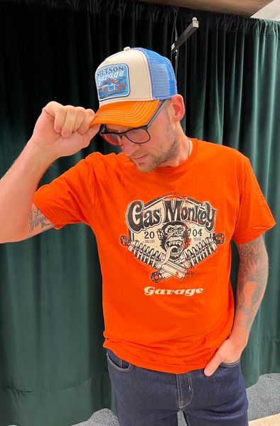 T-Shirt Gas Monkey Garage Spring Coils orange - Hybris