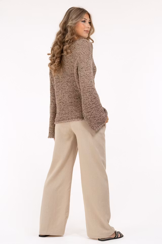 Stickat Vendela Taupe - Capri Collection