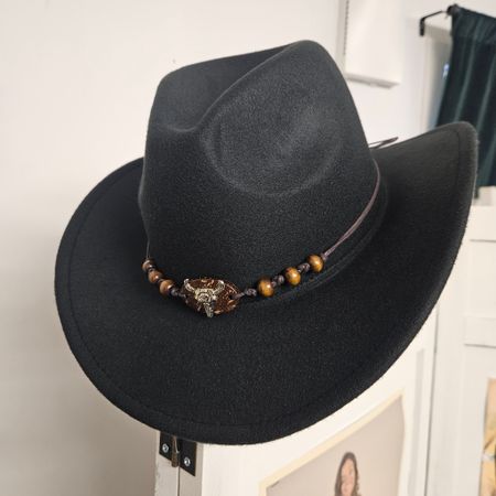 Cowboyhatt TJUR BLACK - Liias Garderob