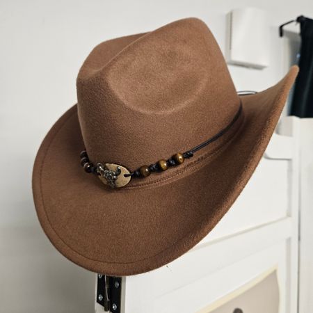 Cowboyhatt TJUR Cognac brun - Liias Garderob