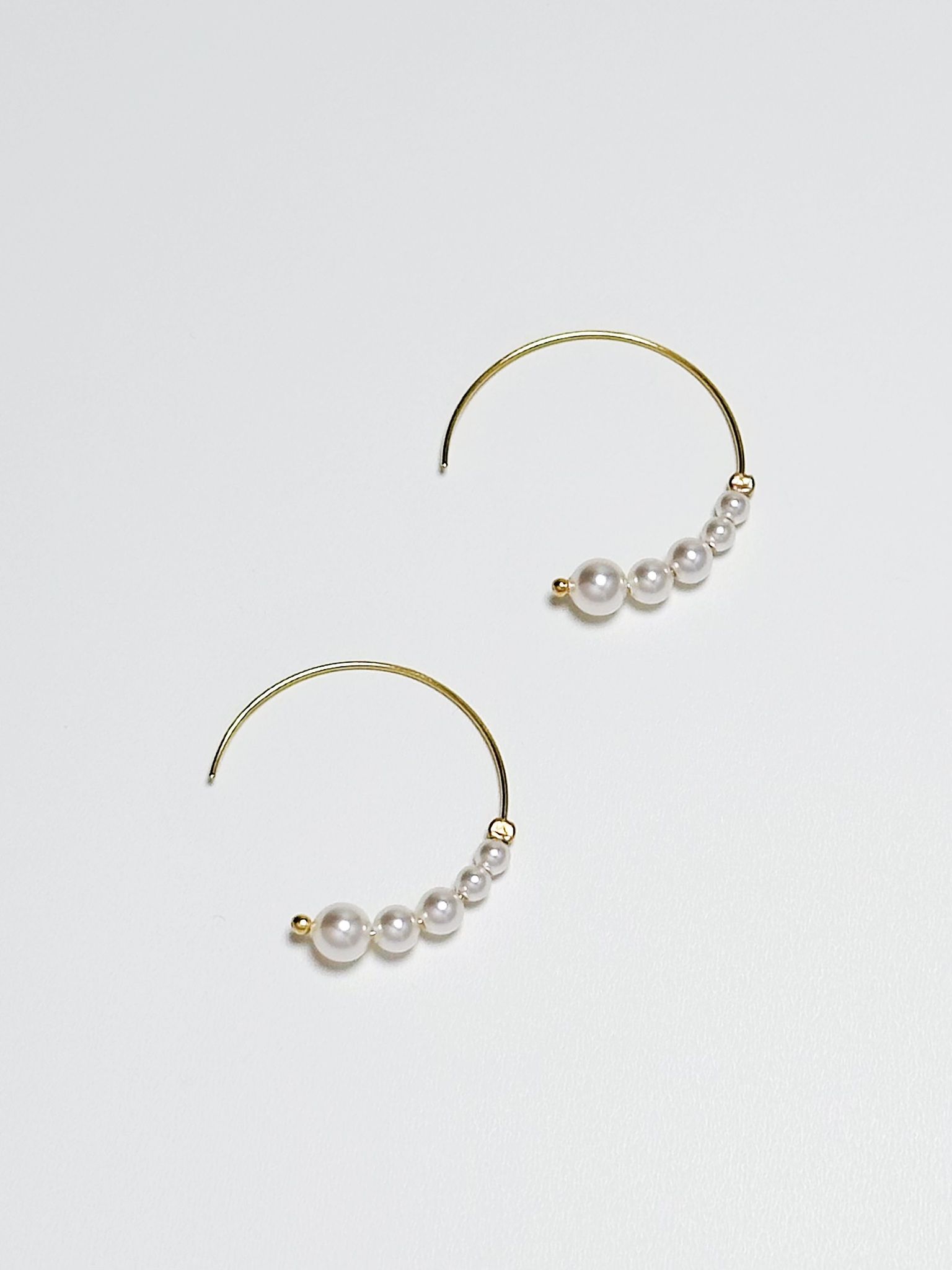US 14k guldfyllda swarovski pärlörhängen