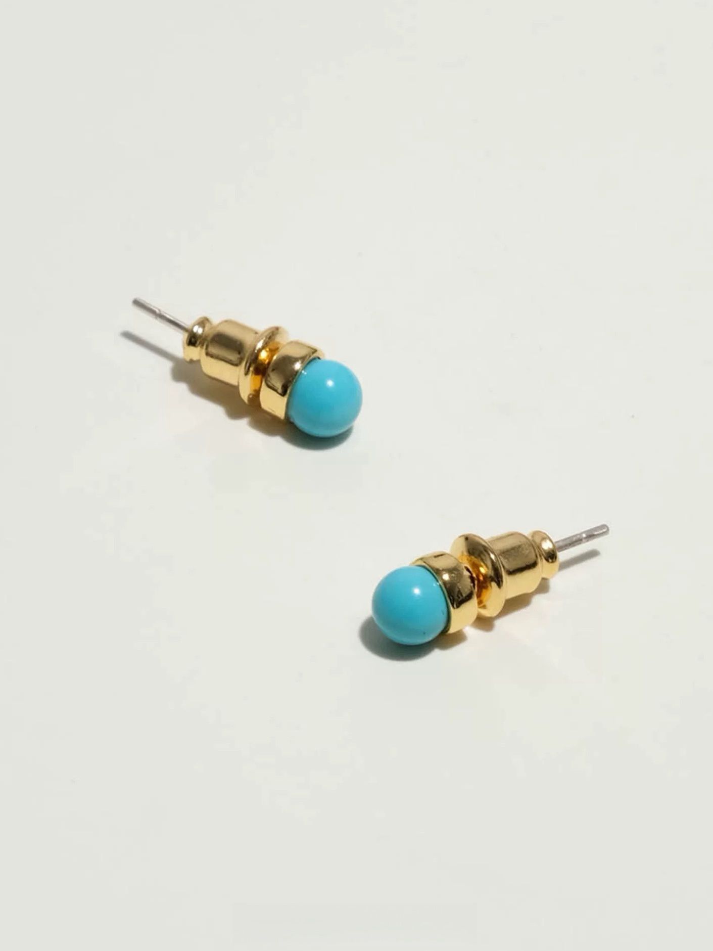 Feng Shui örhängen - Turkos studs