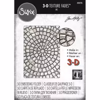 Tim Holtz Sizzix 3-D Texture Fades Embossingfolder Mosaic 666156