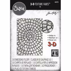 Tim Holtz Sizzix 3-D Texture Fades Embossingfolder Mosaic 666156