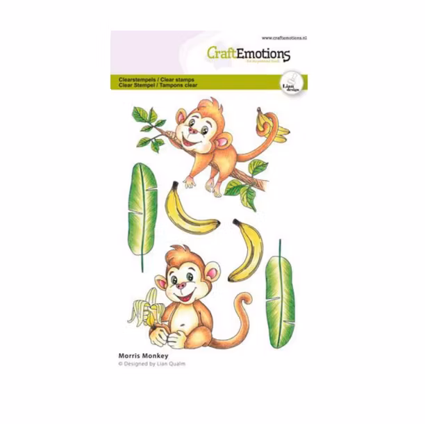 CraftEmotions clearstamps Morris Monkey 130501-2713