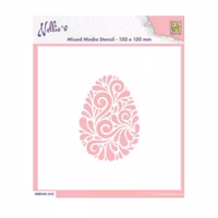 Stencil Nellies Choice Doodle Egg MMS4K-042