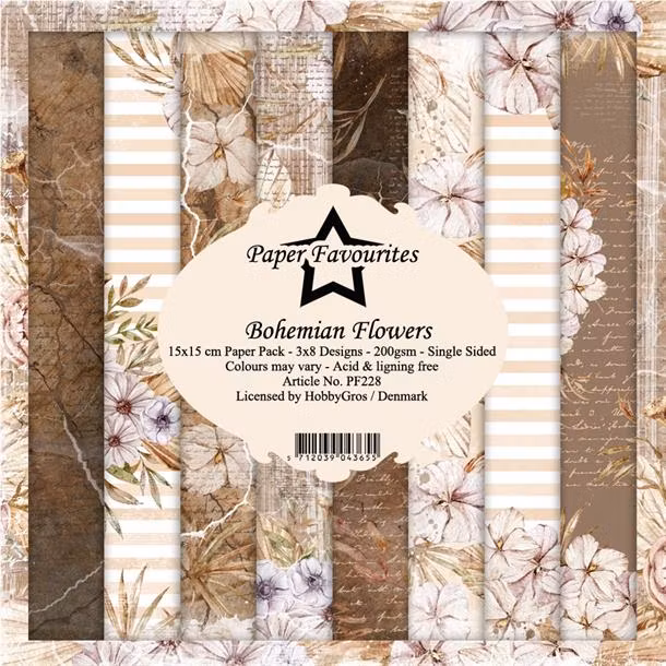 Paper Favourites Bohemian Flowers 6x6" Pappersblock