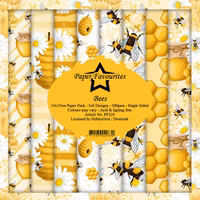 Paper Favourites Bees 6x6" Pappersblock