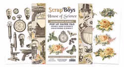 ScrapBoys House of Science pop up 6x6" Pappersblock