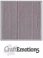 CraftEmotions Cardstock Linen Silver 12x12"