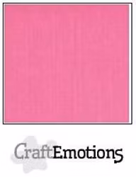 CraftEmotions Cardstock Linen Magenta 12x12"