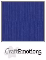 CraftEmotions Cardstock Linen Sapphire Blue 12x12"