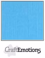 CraftEmotions Cardstock Linen Aqua 12x12"