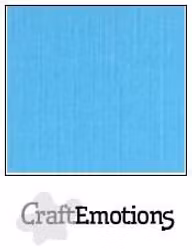 CraftEmotions Cardstock Linen Aqua 12x12"