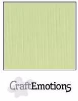 CraftEmotions Cardstock Linen Kiwi 12x12"