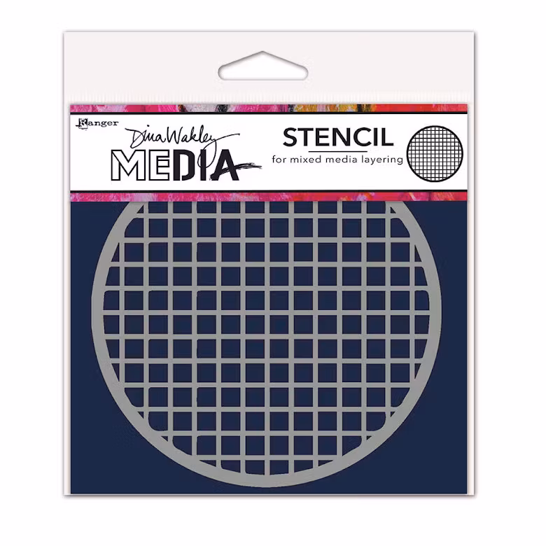 Stencil Dina Wakley Coasters 1 MDS81586