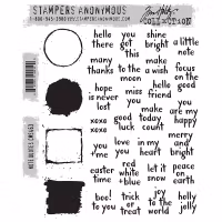Tim Holtz Stamps Note Quotes CMS463