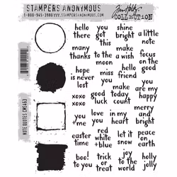 Tim Holtz Stamps Note Quotes CMS463