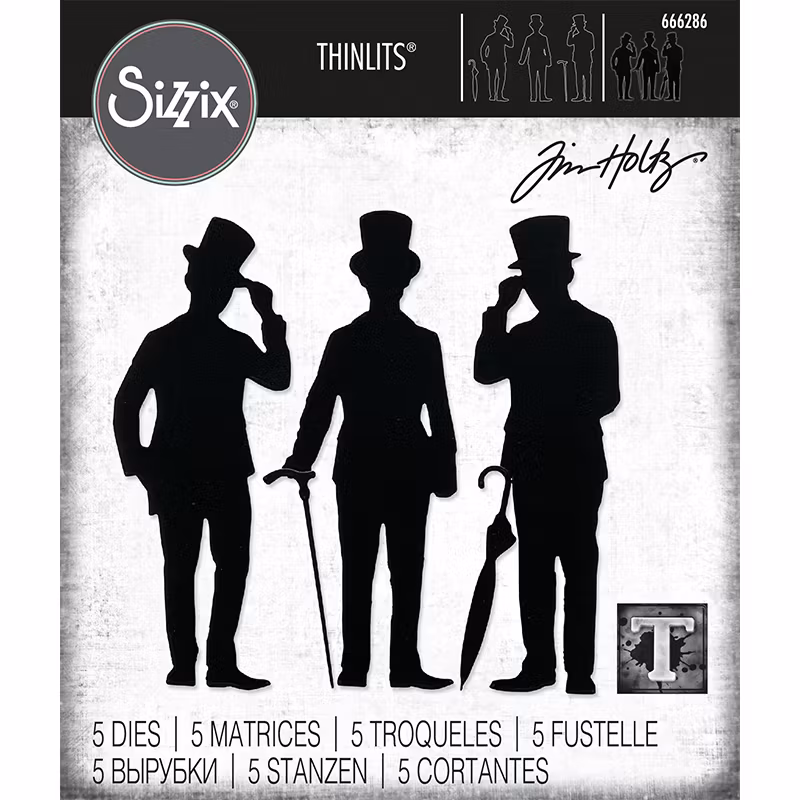Tim Holtz Sizzix Dies Gentlemen 666286