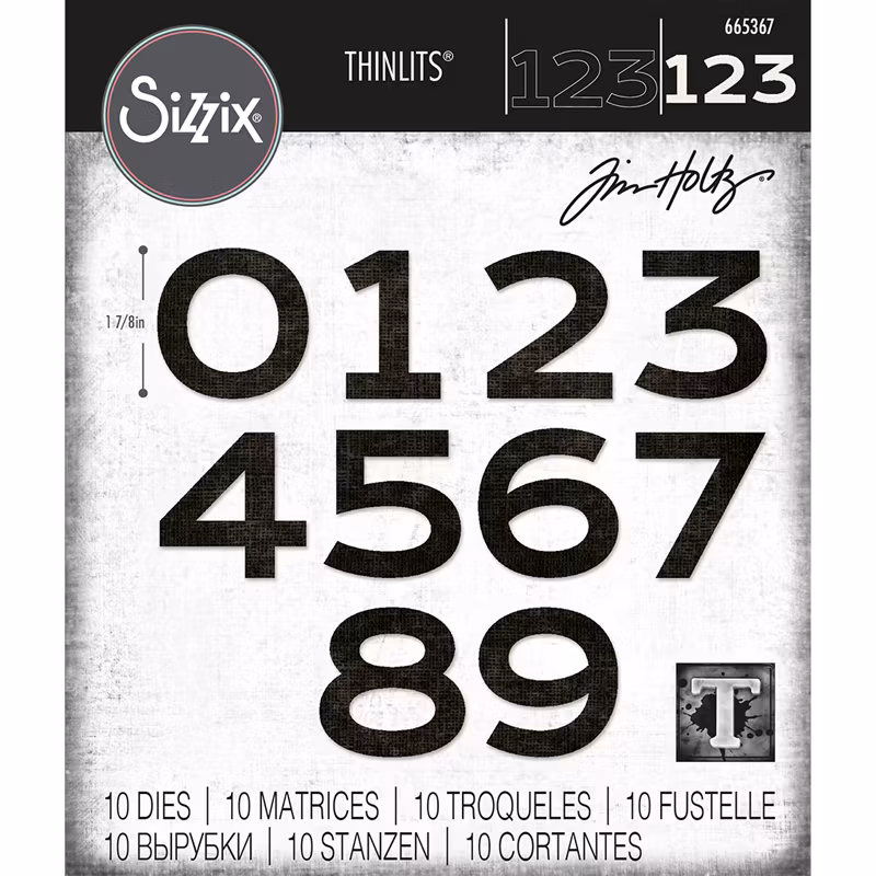 Tim Holtz Sizzix Dies Countdown 665367