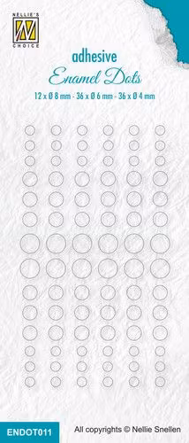Nellies Snellen Enamel dots Transparent