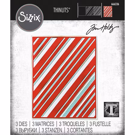 Tim Holtz Sizzix Dies Layered Stripes 666336