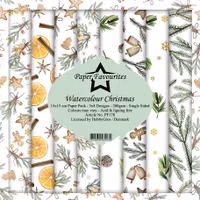 Paper Favourites Watercolour Christmas 6x6" Pappersblock