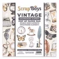 ScrapBoys Vintage pop up 6x6" Pappersblock