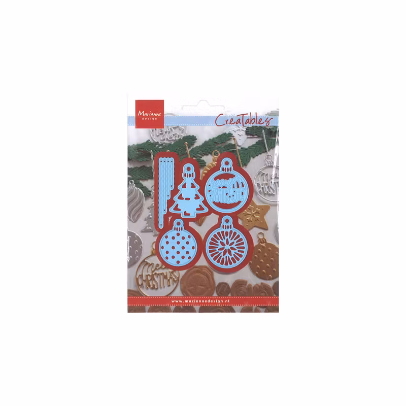 Marianne Design Die -Merry Christmas Baubles LR0682