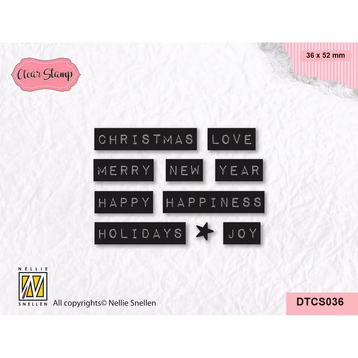 Nellie Snellen Clear Stamp Christmas Love