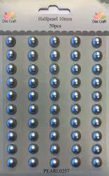 Dixi Craft Halvpärlor Silver 10mm