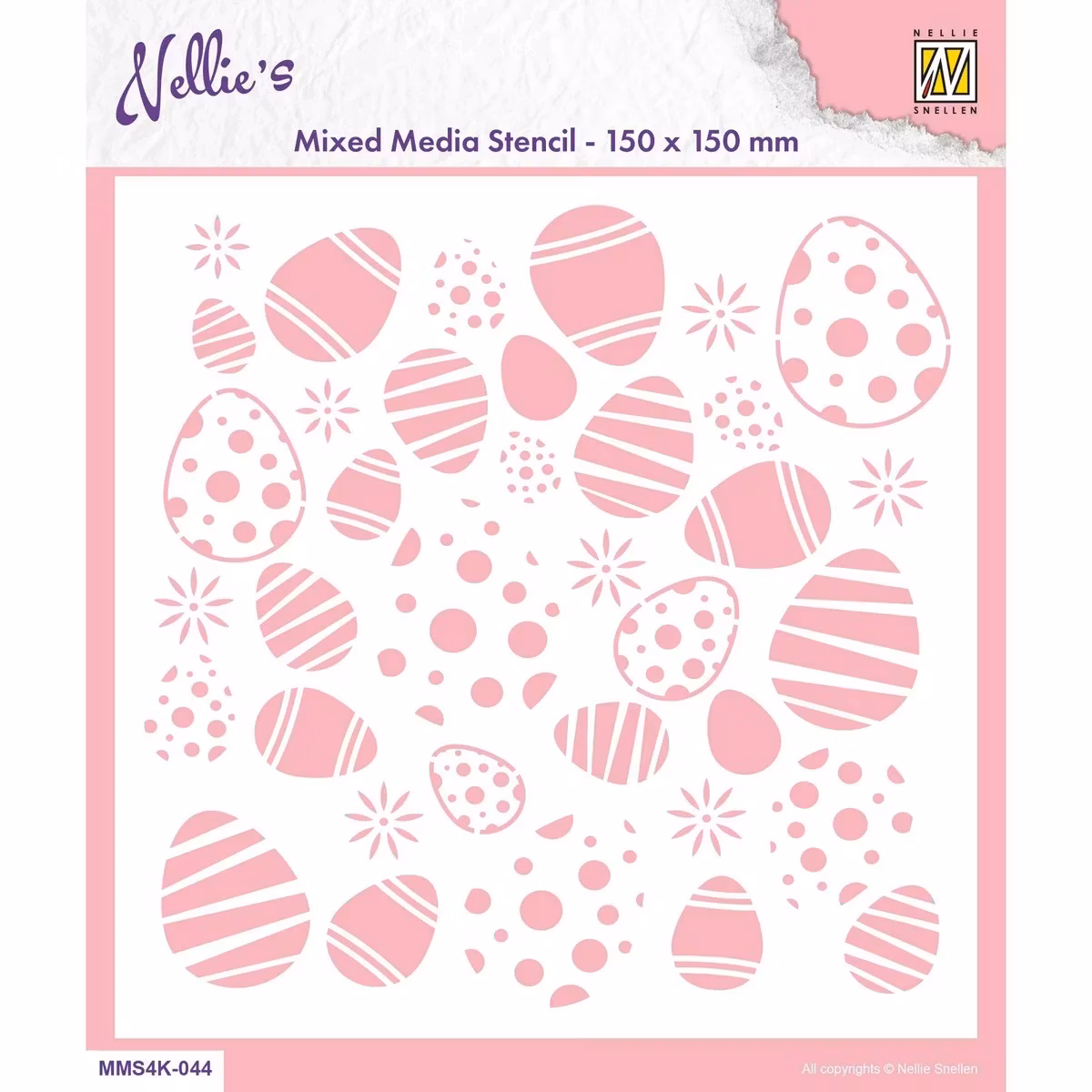 Nellie's Choice Stencil Easter Eggs Background