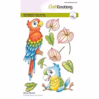 CraftEmotions clearstamps Perry Parrot 130501-2722