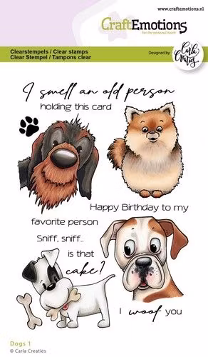 CraftEmotions clearstamps Dogs 1 130501-1581