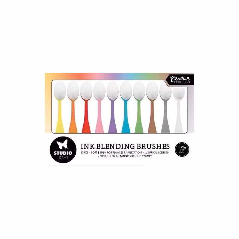 Studio Light Blending Brushes 10 st, 3 cm 1,18 inch