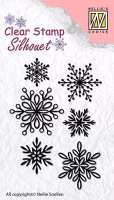 Nellie´s Choice Silhouet Clear Stamps Snowflakes