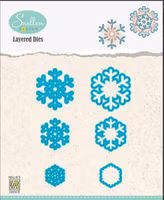 Nellies Choice Snellen Design Layered Dies Snowflakes 02