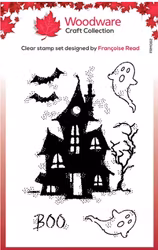 Woodware Clearstamp - Haunted FRM082