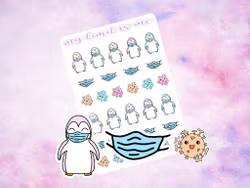 COVID virus penguins ♥