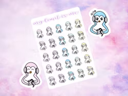 Console gaming penguins ♥