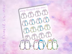 Kawaii couple penguins ♥
