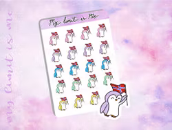 Norwegian flag penguins ♥