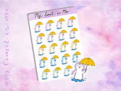Rainy day penguins ♥