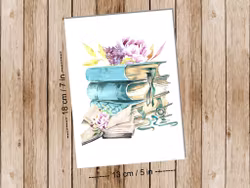 Vintage books - Art print