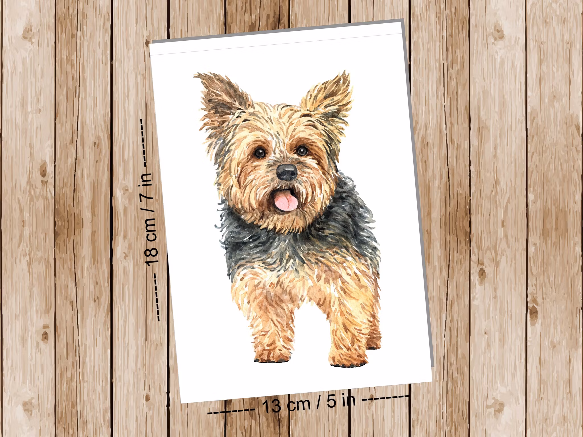 Dog Yorkshite Terrier - Art print